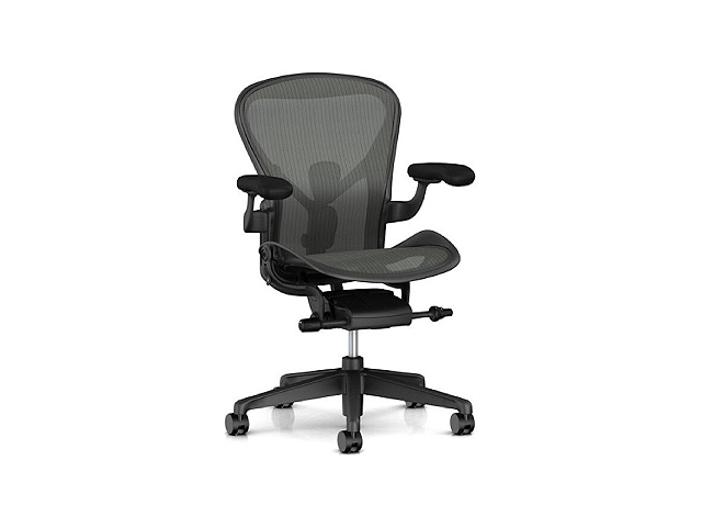 ハーマンミラー アーロンチェア Bサイズ - 椅子/チェア
